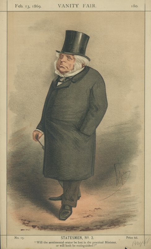 The Right Honorable John Bright (színes litó) alkotó: Carlo Pellegrini