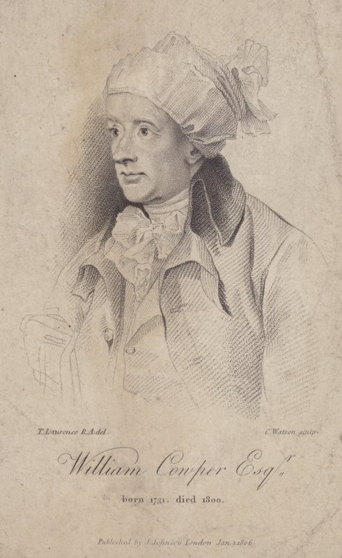 William Cowper angol költő alkotó: Caroline Watson