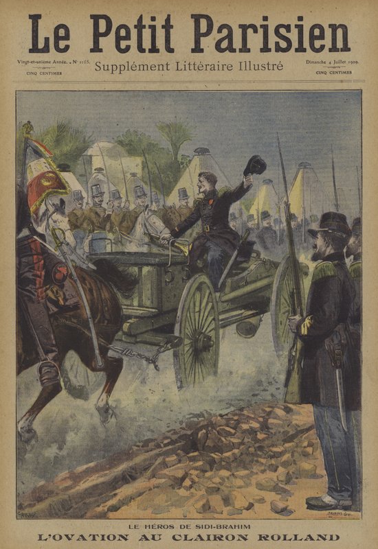 Ováció Rolland buglernek, az algériai Sidi Brahim-i csata hősének, 1845 alkotó: Carrey