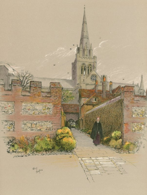 Chichesteri katedrális alkotó: Cecil Charles Windsor Aldin