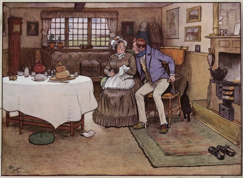 Illusztráció a Pickwick-papírokhoz, Cecil Aldintól alkotó: Cecil Charles Windsor Aldin