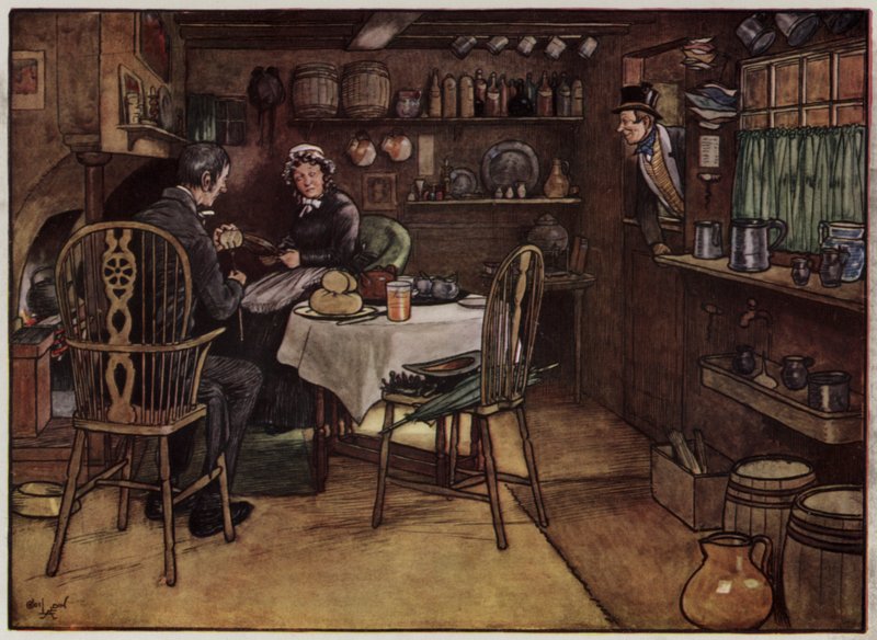 Illusztráció a Pickwick-papírokhoz, Cecil Aldintól alkotó: Cecil Charles Windsor Aldin