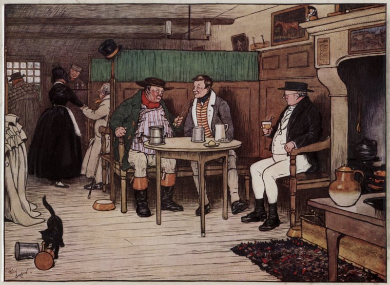 Illusztráció a Pickwick-papírokhoz, Cecil Aldintól alkotó: Cecil Charles Windsor Aldin