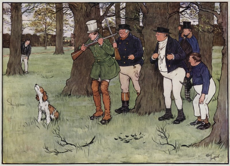 Illusztráció a Pickwick-papírokhoz, Cecil Aldintól alkotó: Cecil Charles Windsor Aldin