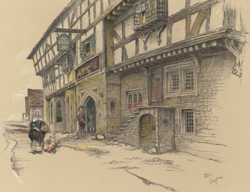 A George Inn, Norton St Philip alkotó: Cecil Charles Windsor Aldin