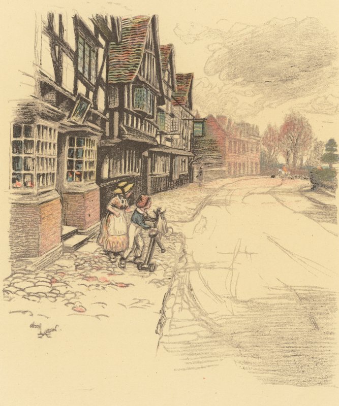 The Kings Head, Ombersley alkotó: Cecil Charles Windsor Aldin