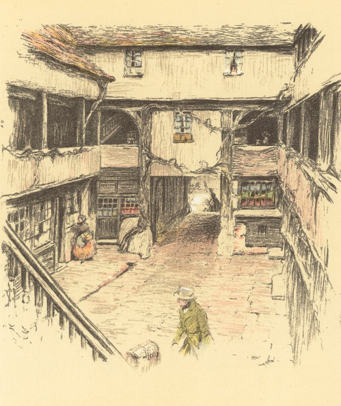 The New Inn, Gloucester alkotó: Cecil Charles Windsor Aldin