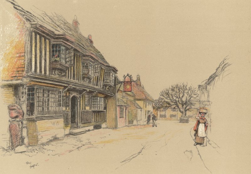 A Star Inn, Alfriston alkotó: Cecil Charles Windsor Aldin