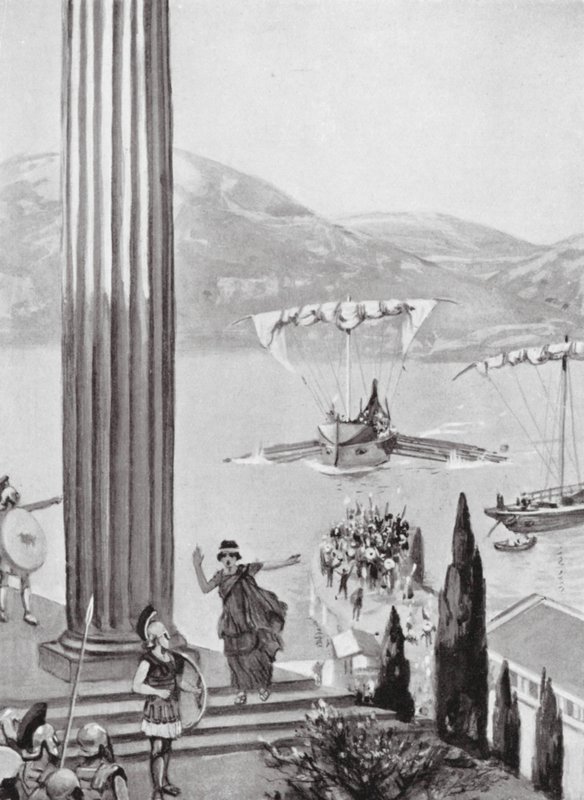 Kegyelemdöfés Mytilene számára, Kr. e. 427 (litográfia) alkotó: Cecil King