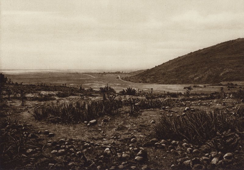 Mexikó: A Tetzcoco-tó közelében, San Isabel Tola és Guadalupe között (f/w fotó) alkotó: Cecile Seler Sachs