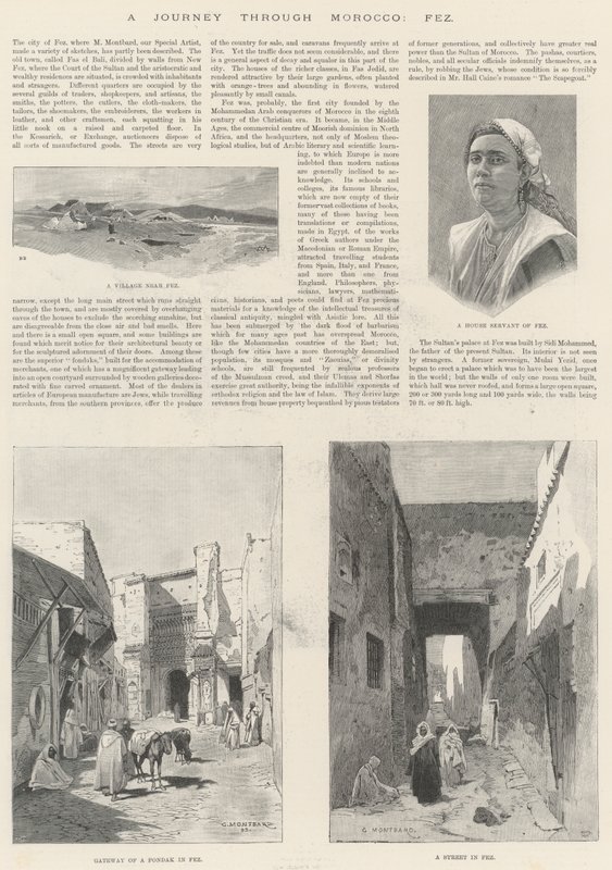 Utazás Marokkón keresztül, Fez alkotó: Charles Auguste Loye