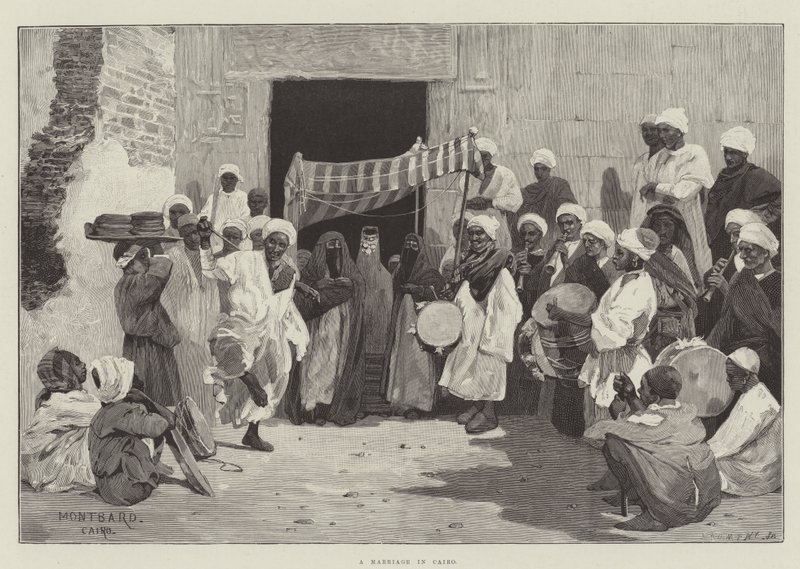 Házasság Kairóban alkotó: Charles Auguste Loye