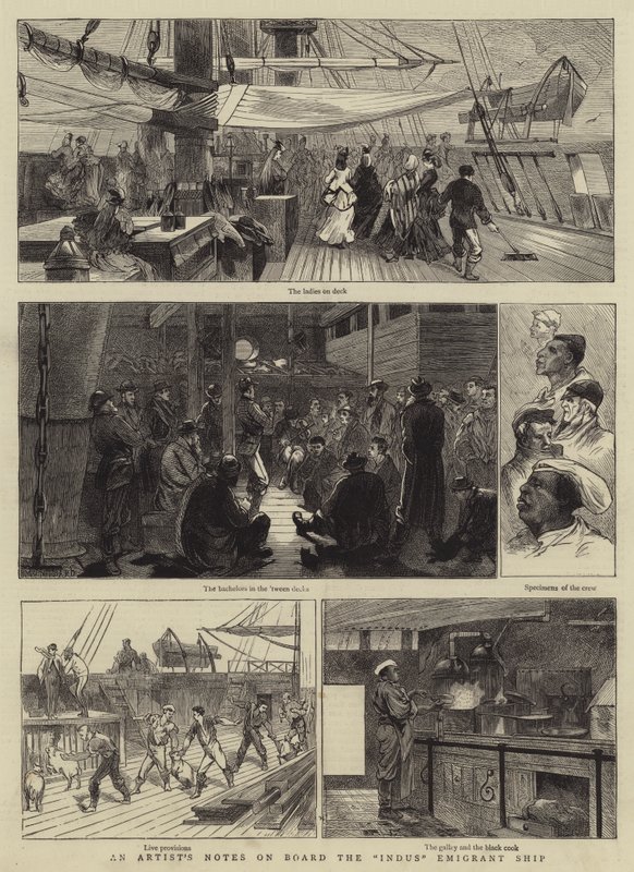 Egy művész feljegyzései az Indus emigráns hajó fedélzetén alkotó: Charles Auguste Loye