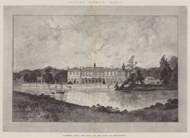 Clumber Park, Newcastle hercegének székhelye alkotó: Charles Auguste Loye