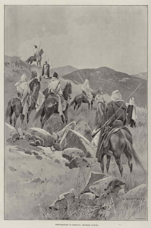 Zavarok Marokkóban, mór cserkészek alkotó: Charles Auguste Loye
