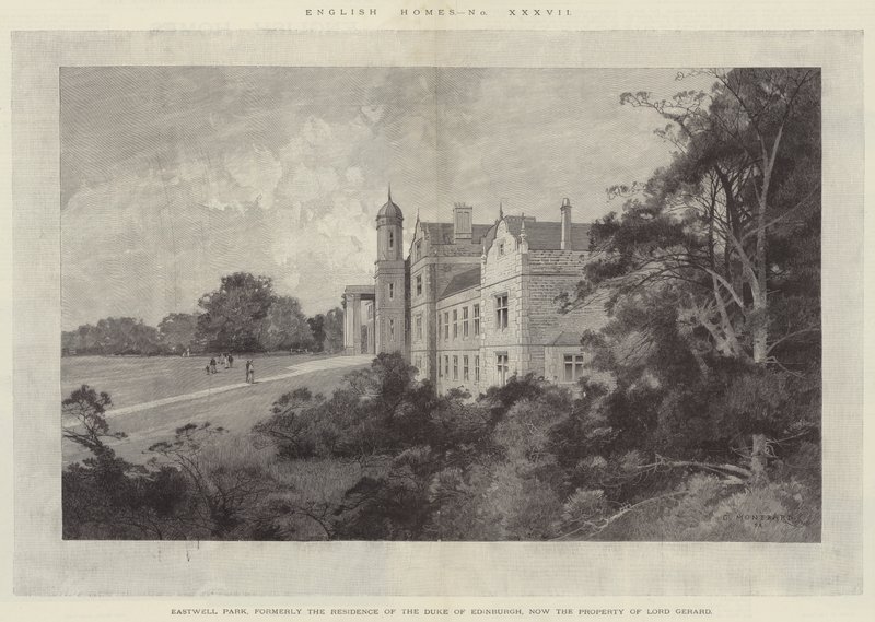 Eastwell Park, korábban Edinburgh hercegének rezidenciája, jelenleg Lord Gerard birtoka alkotó: Charles Auguste Loye