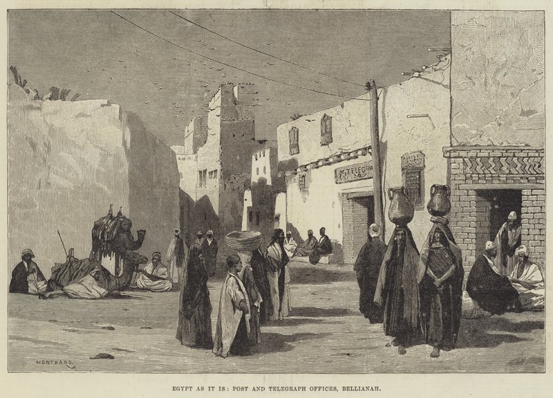Egyiptom úgy, ahogy van, posta és távirati irodák, Belliana alkotó: Charles Auguste Loye
