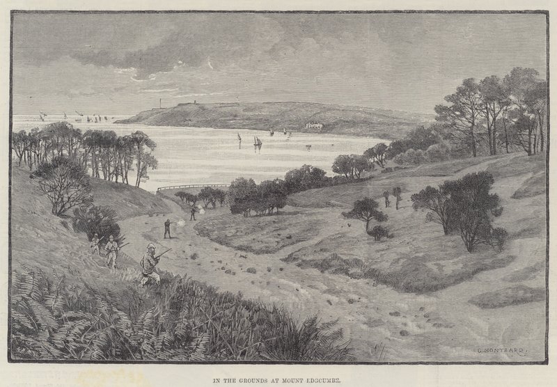 A Mount Edgcumbe területén alkotó: Charles Auguste Loye