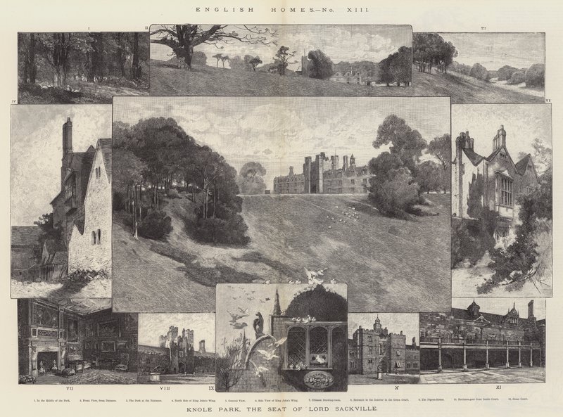 Knole Park, Lord Sackville székhelye alkotó: Charles Auguste Loye