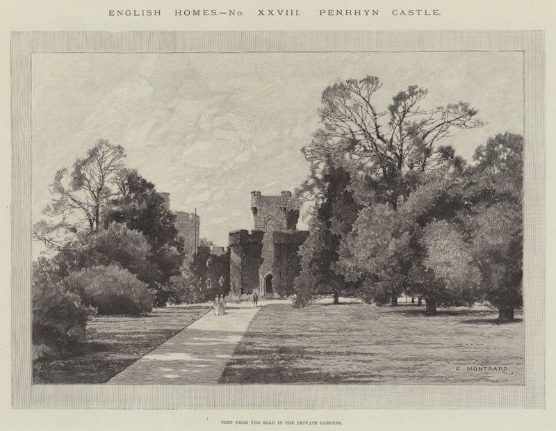Penrhyn kastély alkotó: Charles Auguste Loye
