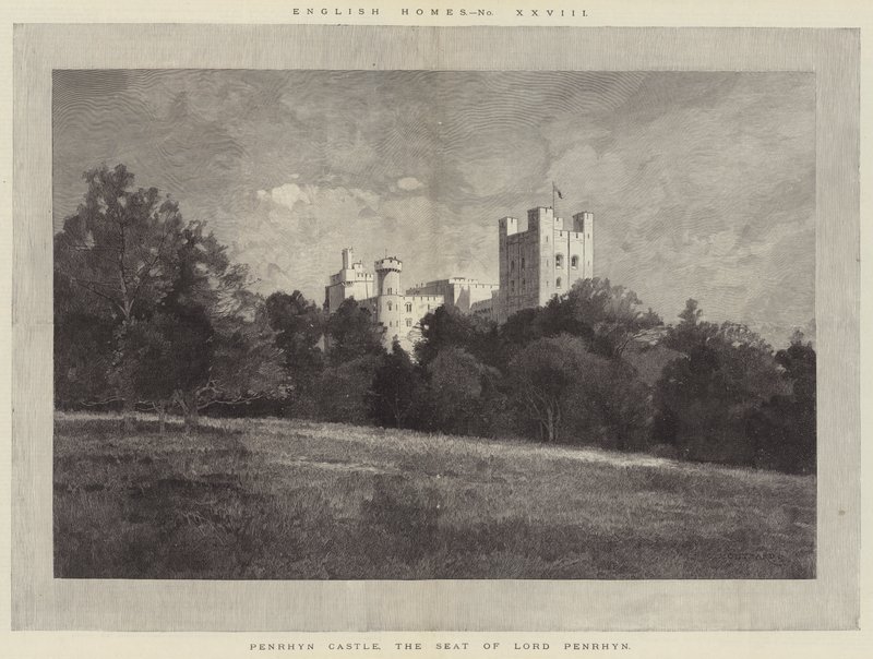 Penrhyn kastély, Lord Penrhyn székhelye alkotó: Charles Auguste Loye