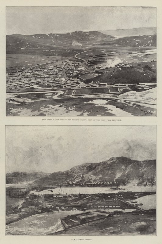 Port Arthur vázlatai alkotó: Charles Auguste Loye