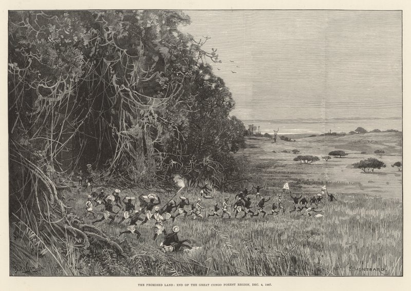 Stanley Emin pasa segélyexpedíciója alkotó: Charles Auguste Loye