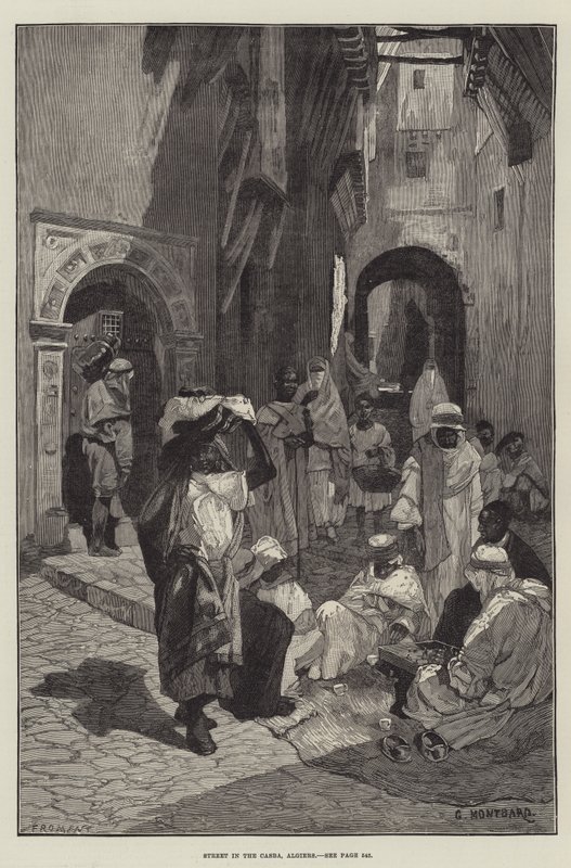Utca a Casba, Algír alkotó: Charles Auguste Loye