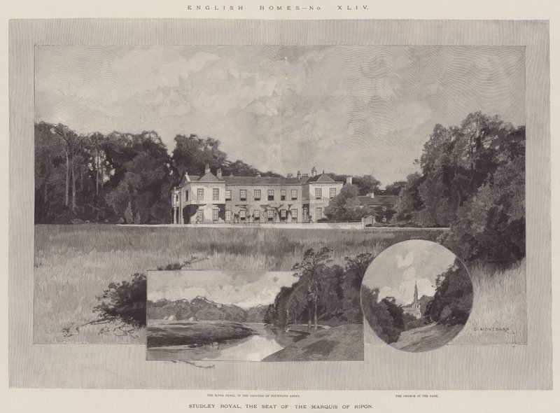 Studley Royal, Ripon márkinak a székhelye alkotó: Charles Auguste Loye