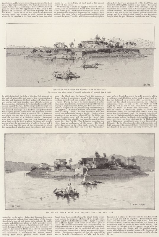 Philae szigete alkotó: Charles Auguste Loye