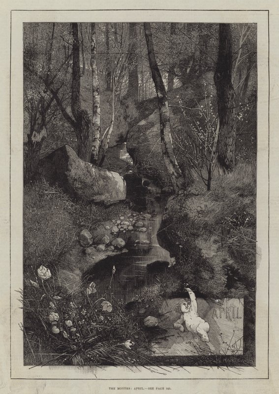 A hónapok, április alkotó: Charles Auguste Loye