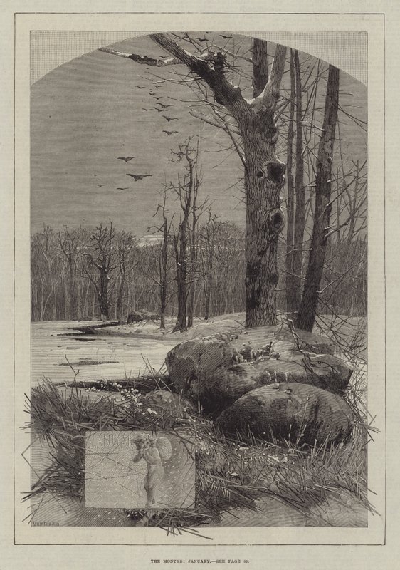 A hónapok, január alkotó: Charles Auguste Loye