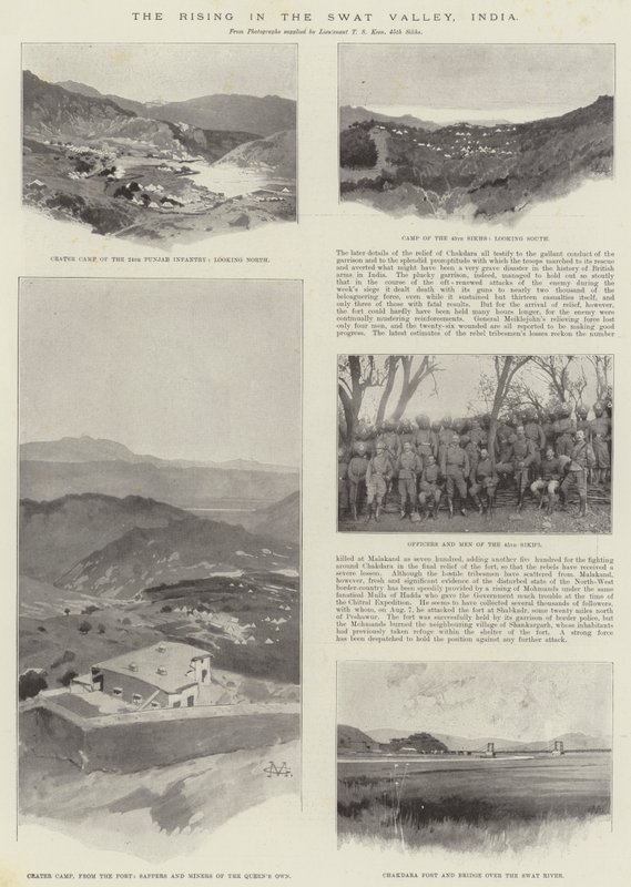 A felkelés a Szvat-völgyben, India alkotó: Charles Auguste Loye