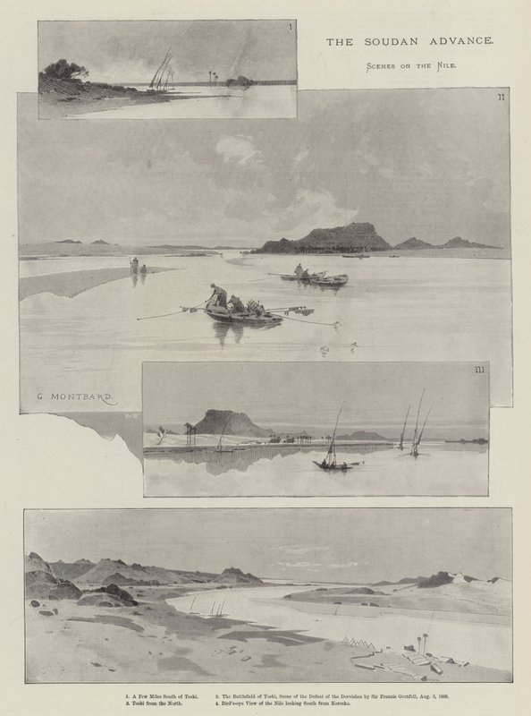 The Soudan Advance, Jelenetek a Níluson alkotó: Charles Auguste Loye