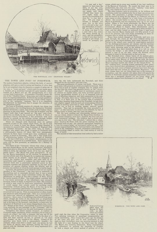 Fordwich városa és kikötője alkotó: Charles Auguste Loye