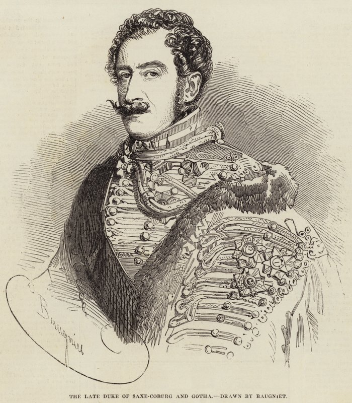 Szász-Coburg és Gotha néhai hercege alkotó: Charles Baugniet