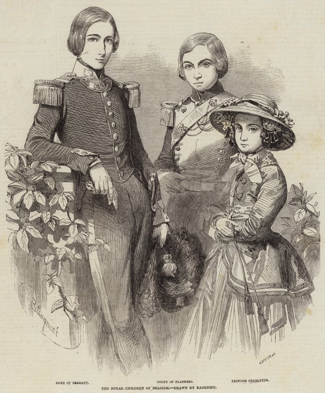 Belgium királyi gyermekei alkotó: Charles Baugniet