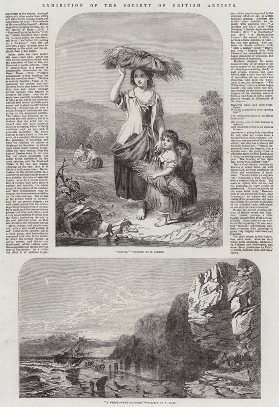 A British Artists társaságának kiállítása alkotó: Charles Baxter