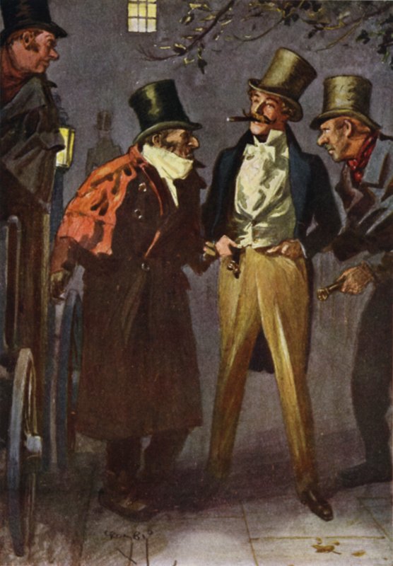 Rawdon Crawley a végrehajtók kezében alkotó: Charles Crombie