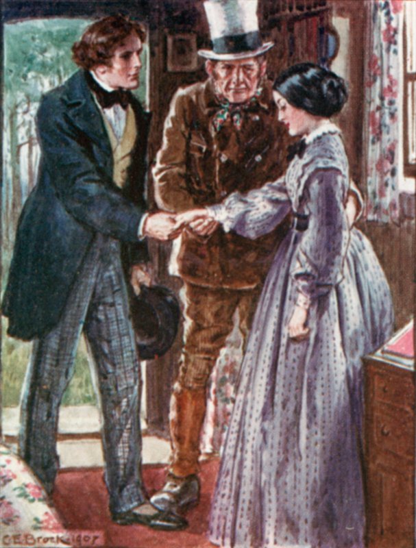 Illusztráció a Doctor Marigolds recepthez, Dickenstől alkotó: Charles Edmund after Brock