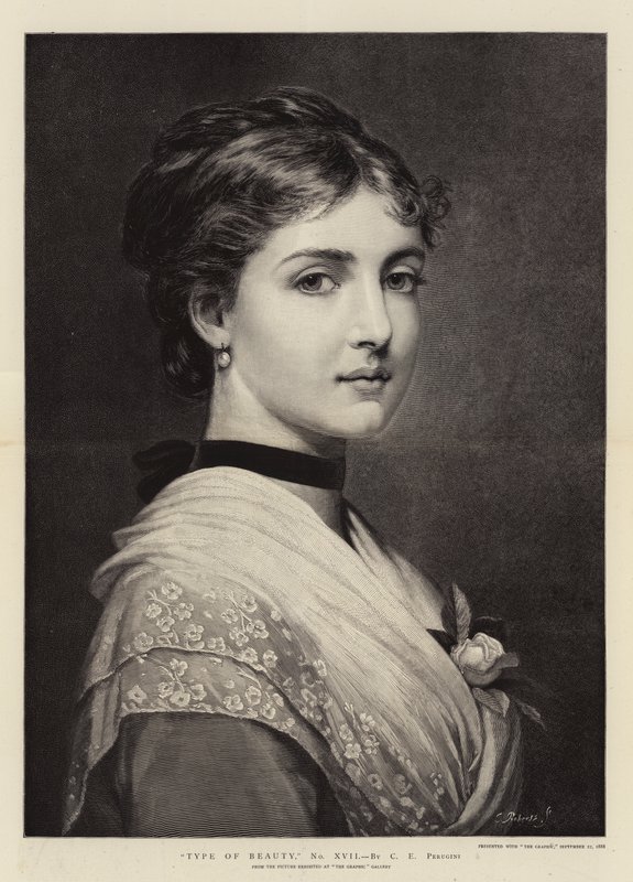 A szépség típusa, XVII. sz. alkotó: Charles Edward Perugini