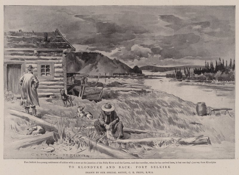 Klondyke-ba és vissza, Fort Selkirkbe alkotó: Charles Edwin Fripp