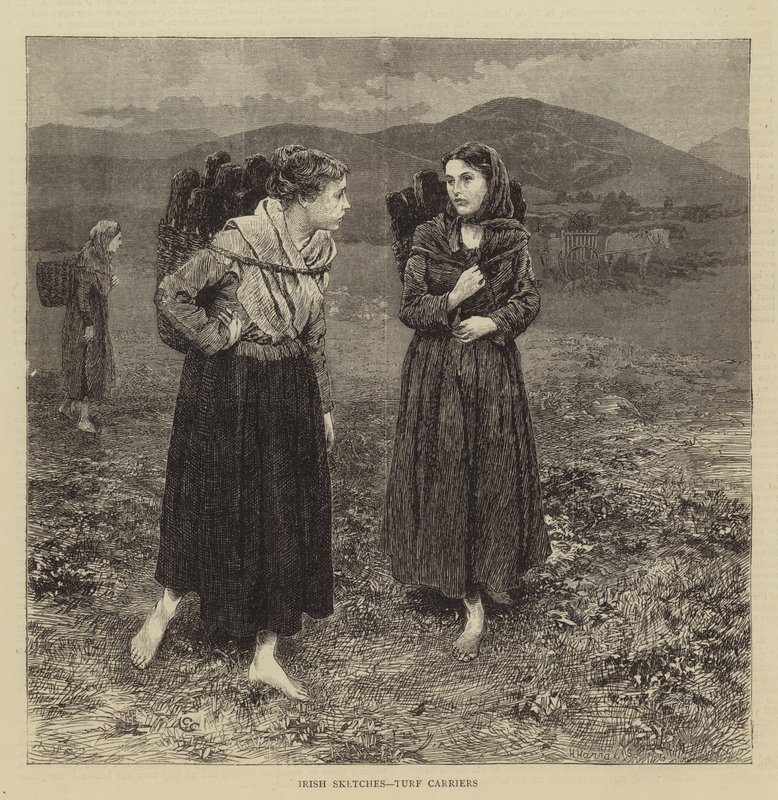 Ír vázlatok, gyephordozók alkotó: Charles Green