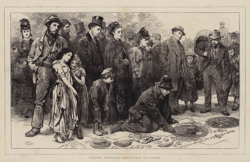 London Sketches, egy művész a kövön alkotó: Charles Green