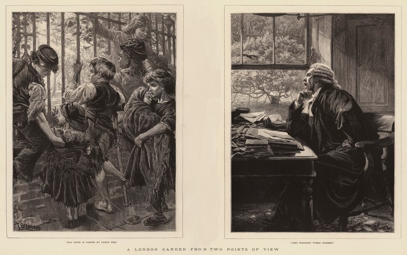 A London Garden két szemszögből alkotó: Charles J. Staniland
