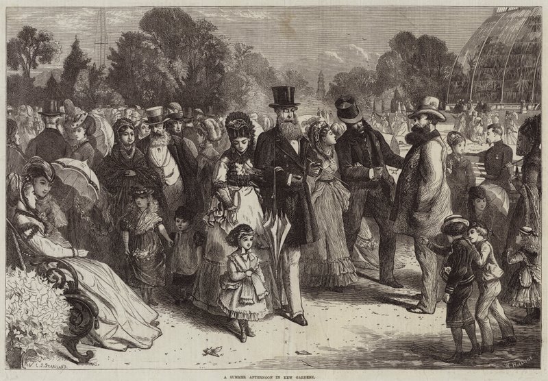 Nyári délután a Kew Gardensben alkotó: Charles J. Staniland