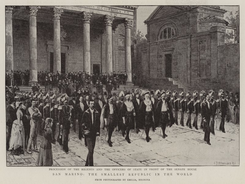 San Marino, a világ legkisebb köztársasága alkotó: Charles J. Staniland