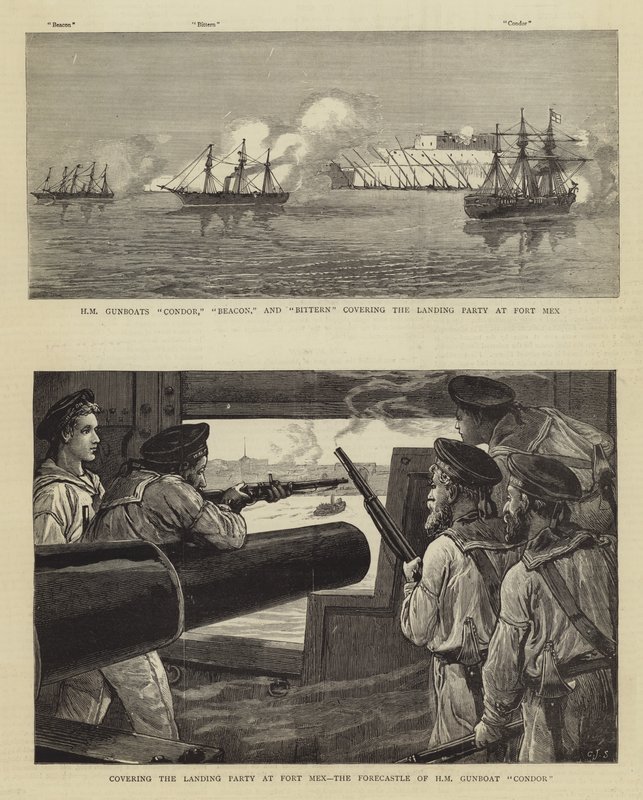 Alexandria bombázása alkotó: Charles J. Staniland