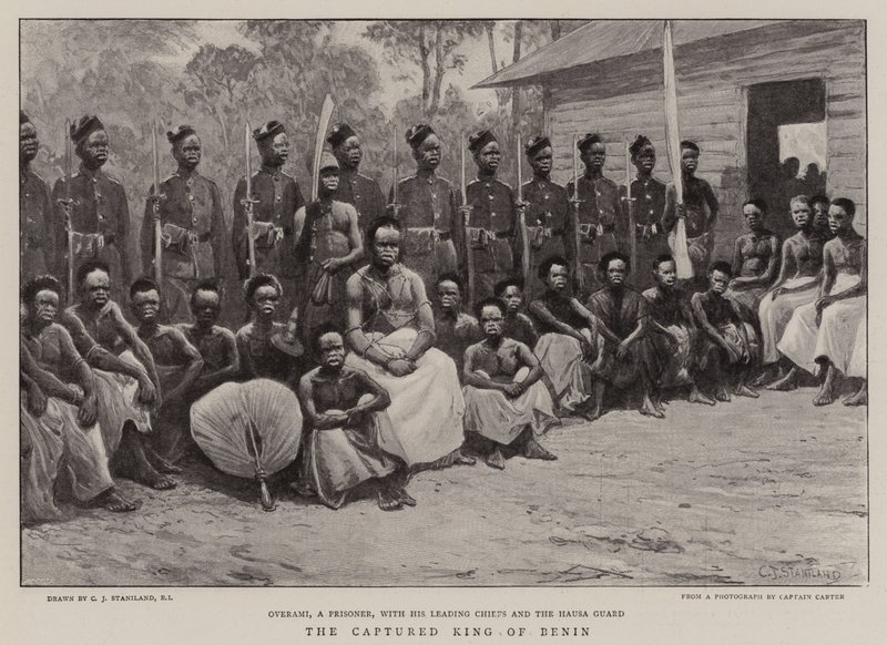 Benin elfogott királya alkotó: Charles J. Staniland