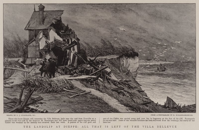 A Dieppe-i Landship, minden, ami megmaradt a Villa Bellevue-ból alkotó: Charles J. Staniland